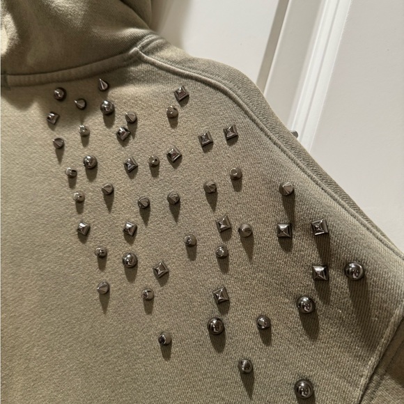 Free People **Lonely Heart** Studded Hoodie Sweatshirt - Picture 5 of 7